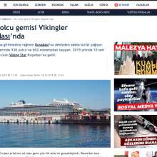 Dev yolcu gemisi Viking Star Kuşadası’nda