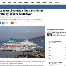 Kuşadası Limanı’nda tüm zamanların Aralık ayı rekoru bekleniyor