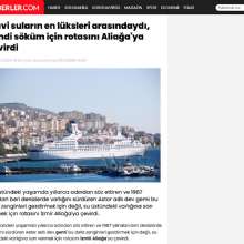 It was among the most luxurious of blue waters, now it turned to Aliaga for dismantling