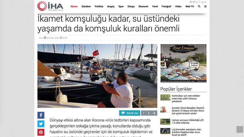 Nautica Goods Website States Neighborhood rules of residency and the rules of courtesy in the neighborhood of yachts and marina rules