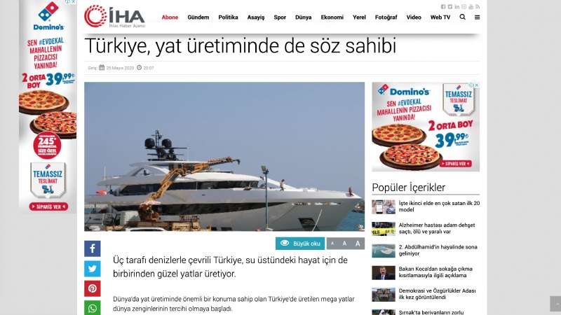 Turkey: The Star Country of the Yacht Production