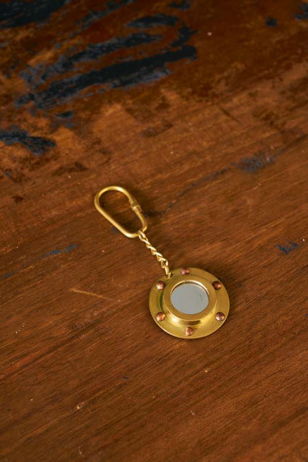 Porthole Mirror Keychain