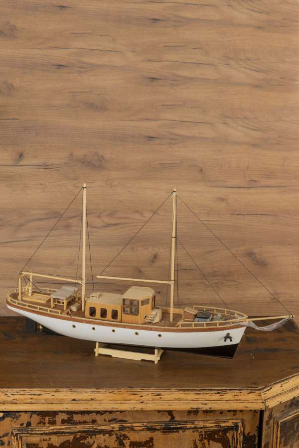 Wooden Sailing Yacht Model