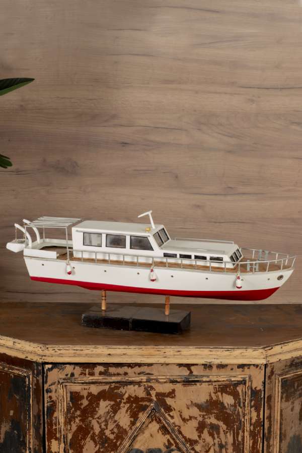 Wooden Motor Yacht Model