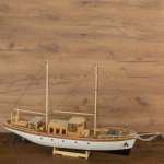Wooden Sailing Yacht Model