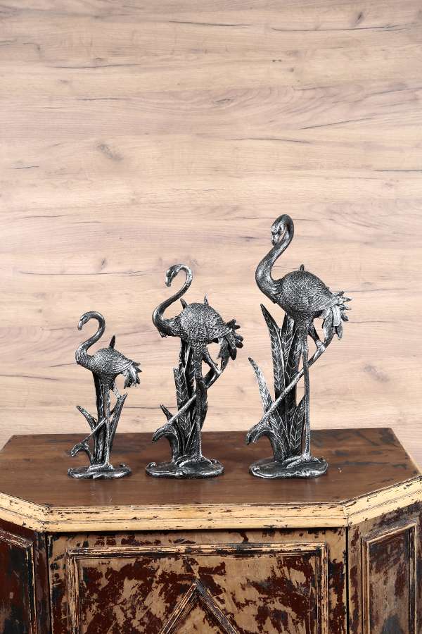 Dekoratif Üçlü Flamingo