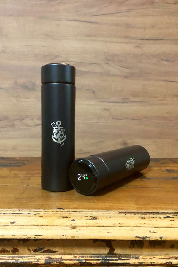 Led Sıcaklık Göstergeli Süzgeçli 450 ml Termos