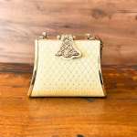 Vintage Altın Renkli Tokalı Gece Çantası