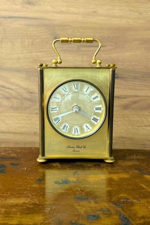 Vintage Pirinç Masa Saati